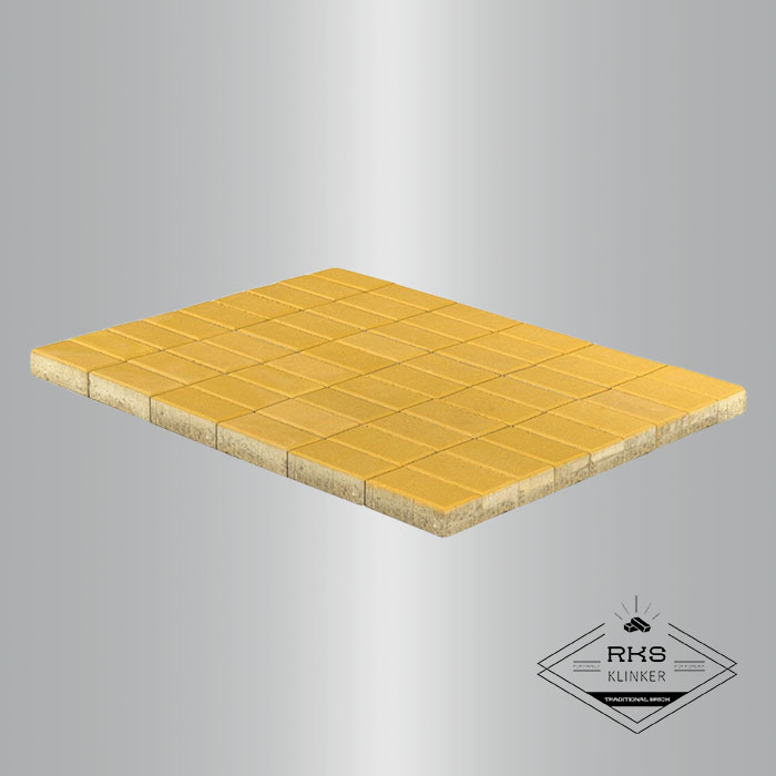 Тротуарная плитка BRAER, Прямоугольник, Жёлтый, 200х100 мм в Белгороде